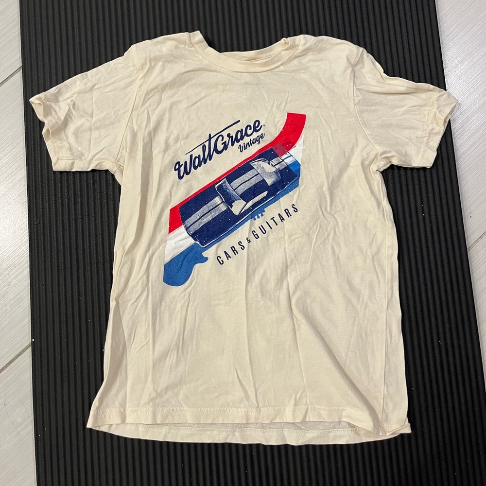 Walt Grace Vintage Cars and Guitars shirt Youth Large